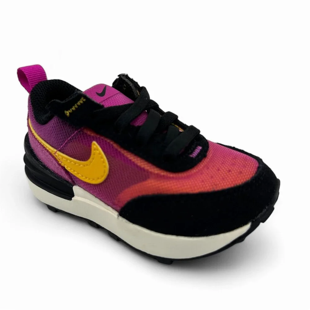 Nike Waffle One Active Fuchsia University Gold Baby Toddler Size 5 Sneaker